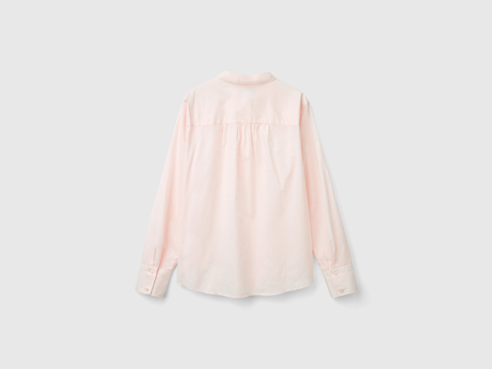 Camicia regular fit in cotone leggero da donna rosa pastello 2 | Benetton Outlet