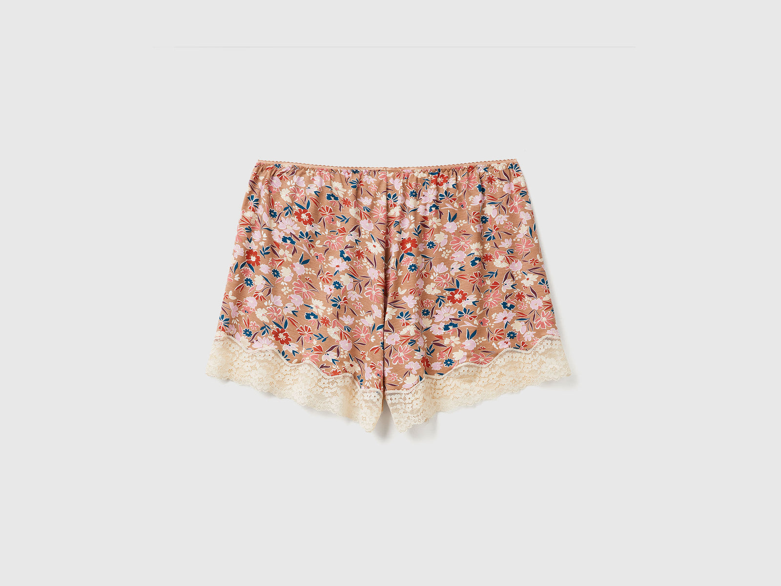 Shorts a fiori con pizzo da donna multi-color 2 | Benetton Outlet