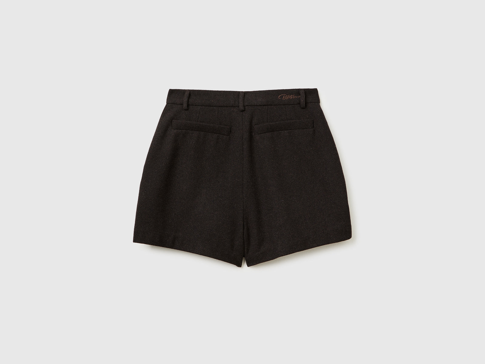 Shorts in misto lana da donna marrone scuro 2 | Benetton Outlet