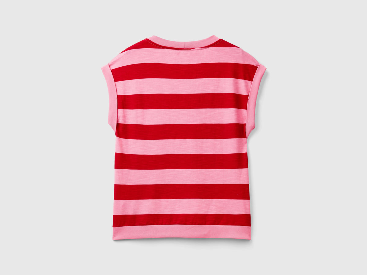 T-shirt a righe 100% cotone