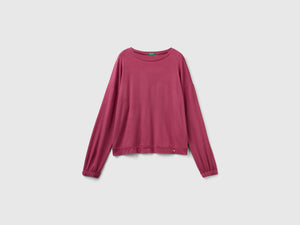 T-shirt in misto viscosa stretch