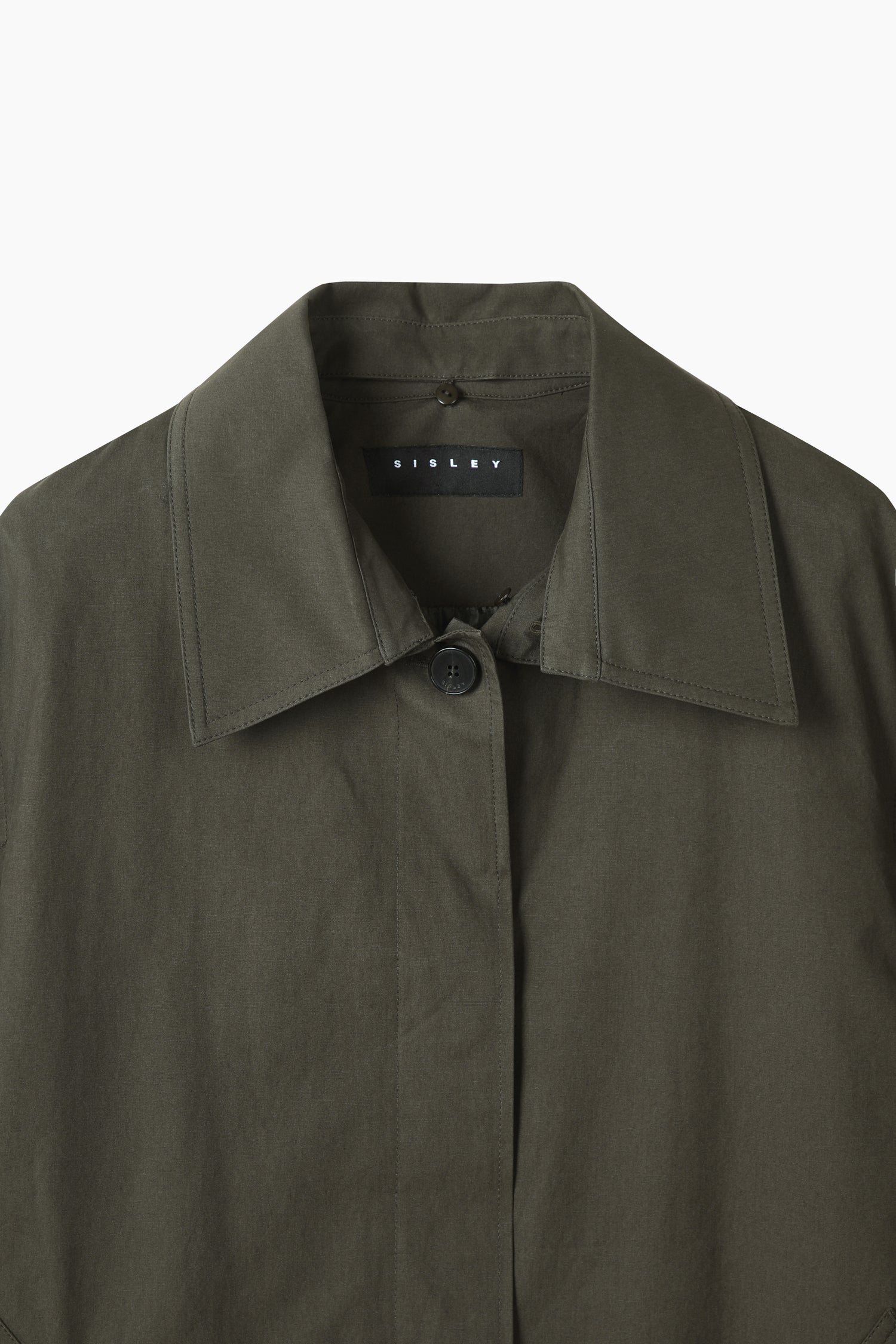 Trench effetto mantellina da donna verde scuro 3 | Sisley Outlet