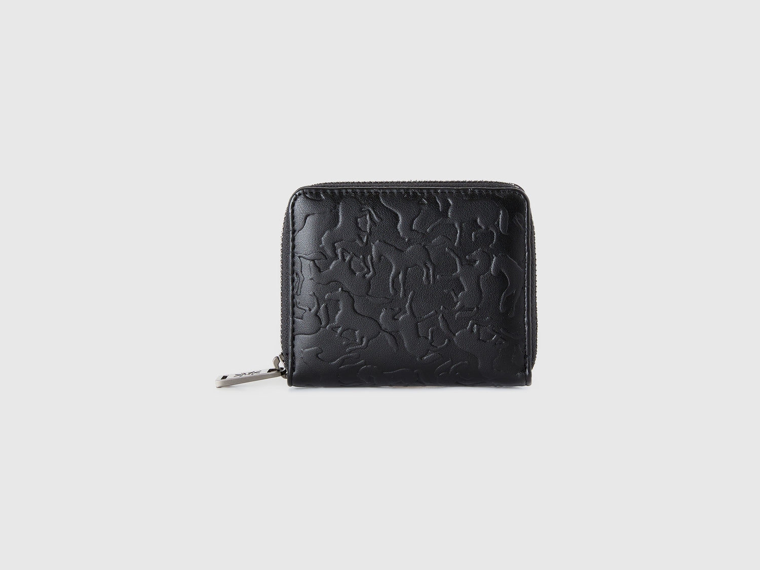 Portafoglio piccolo con stampa cavalli da donna nero | Benetton Outlet
