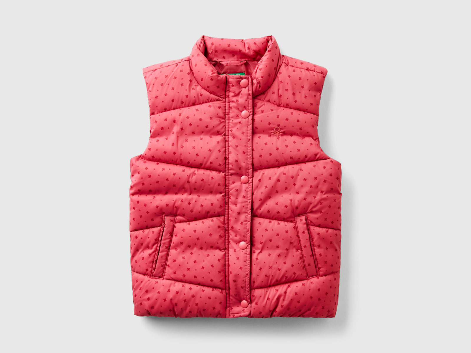Gilet imbottito "Rain Defender" da bimba malva | Benetton Outlet