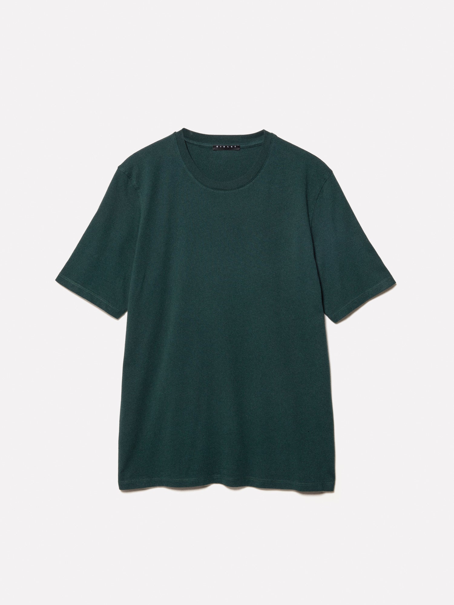 T-shirt a maniche corte regular fit da uomo verde scuro | Sisley Outlet