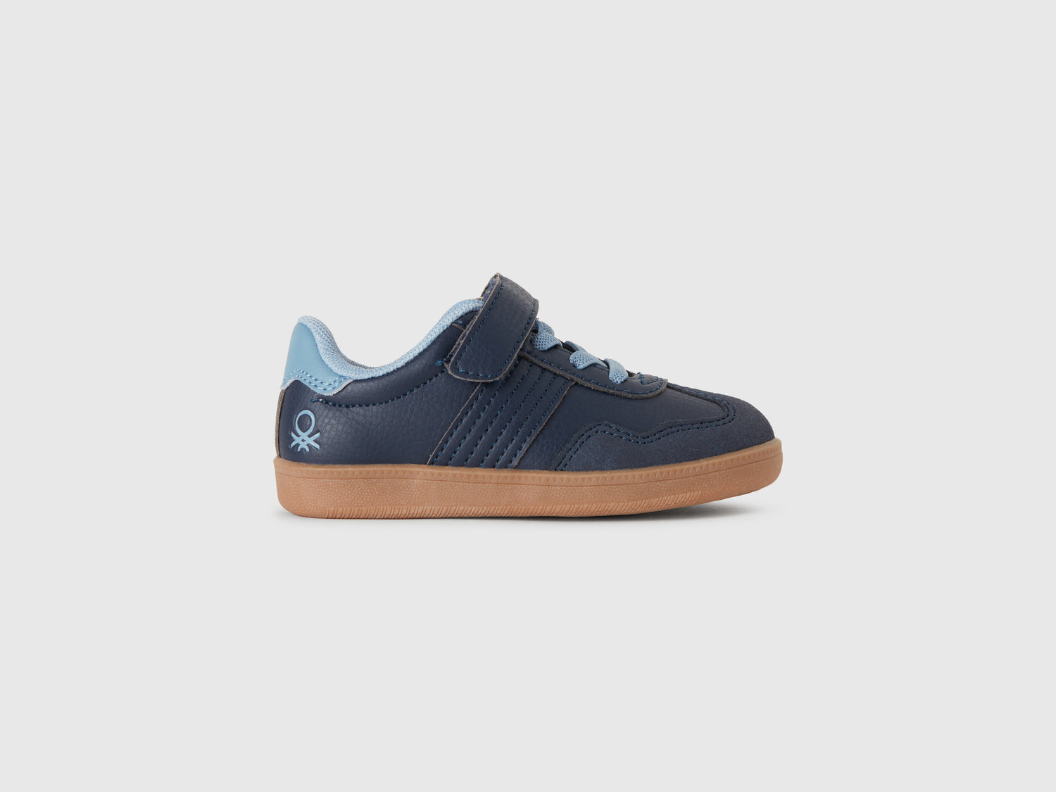 Sneakers in tessuto spalmato e scamosciato da bimbo blu scuro | Benetton Outlet