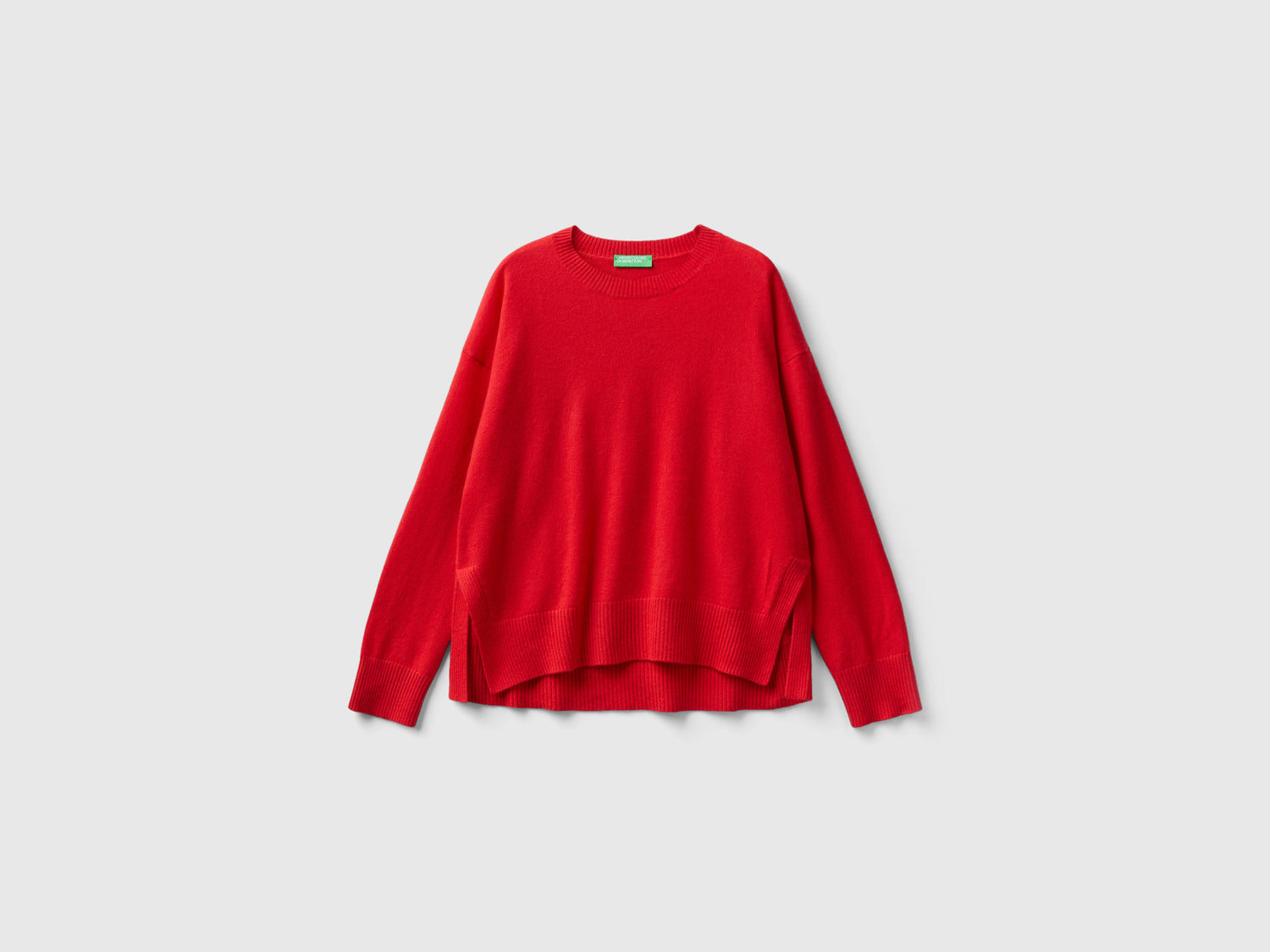 Maglia 100% cashmere da donna rosso corallo | Benetton Outlet