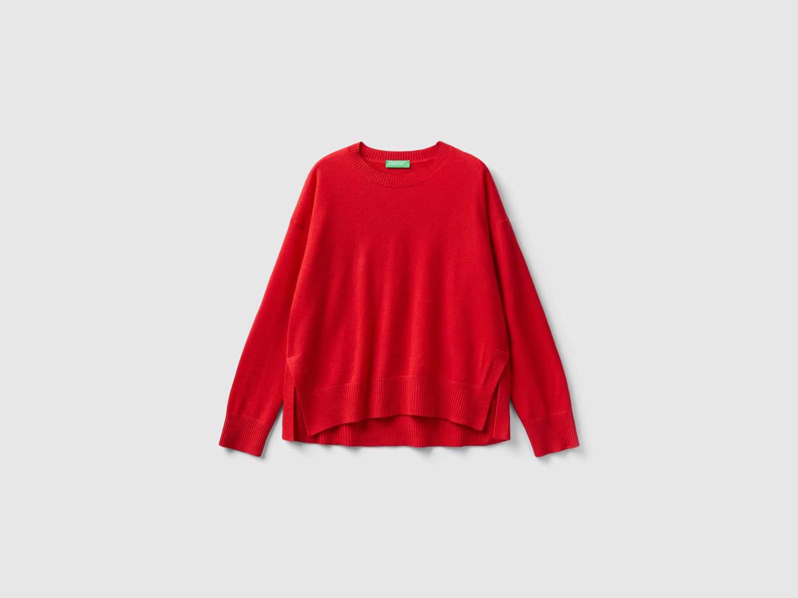 Maglia 100% cashmere da donna rosso corallo | Benetton Outlet