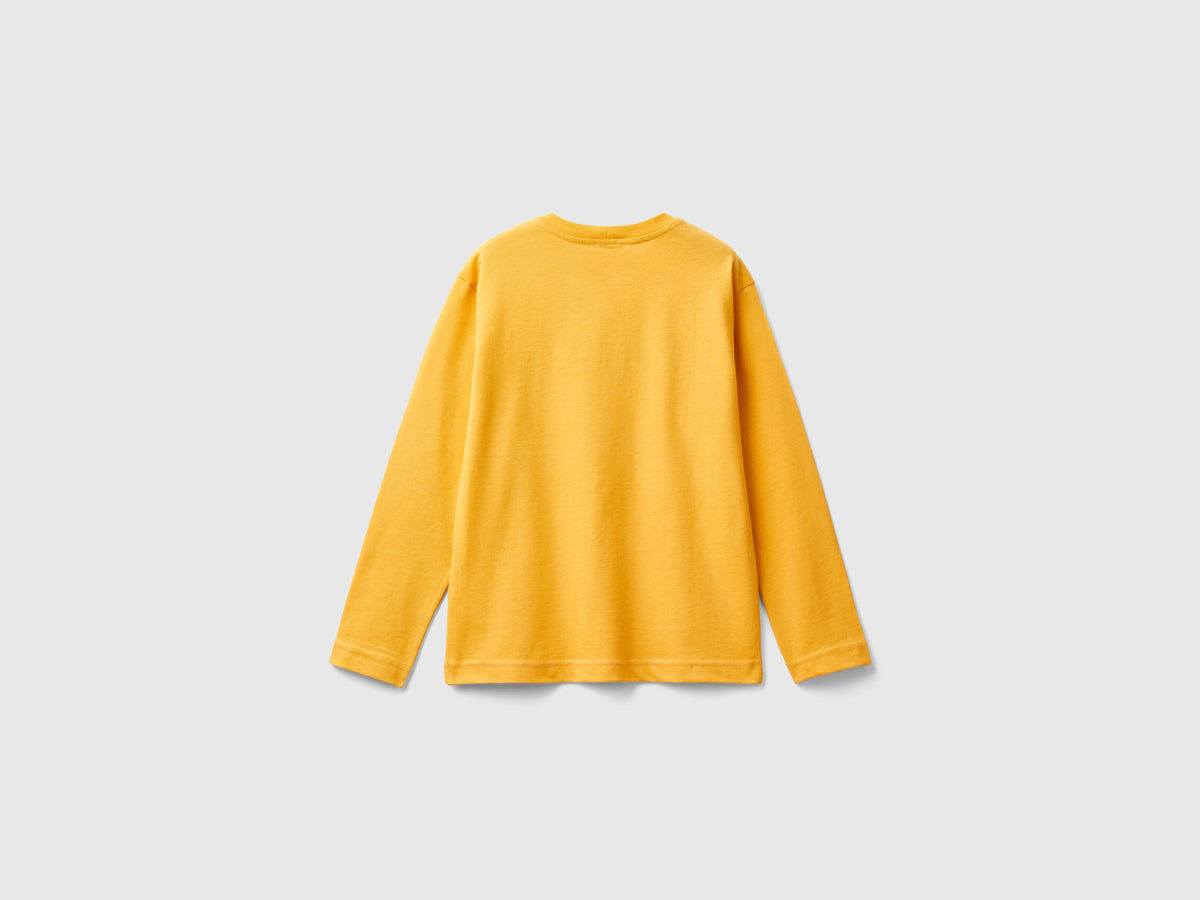 T-shirt manica lunga 100% cotone bio