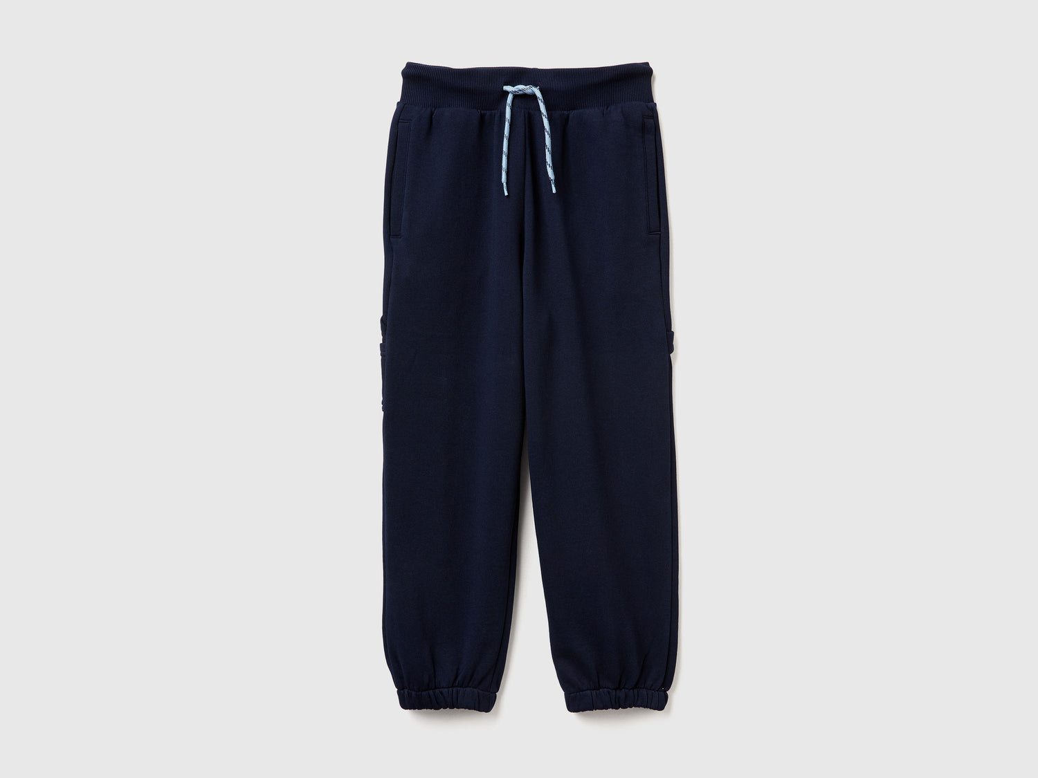 Joggers ampi con tasche da bambino blu scuro | Benetton Outlet