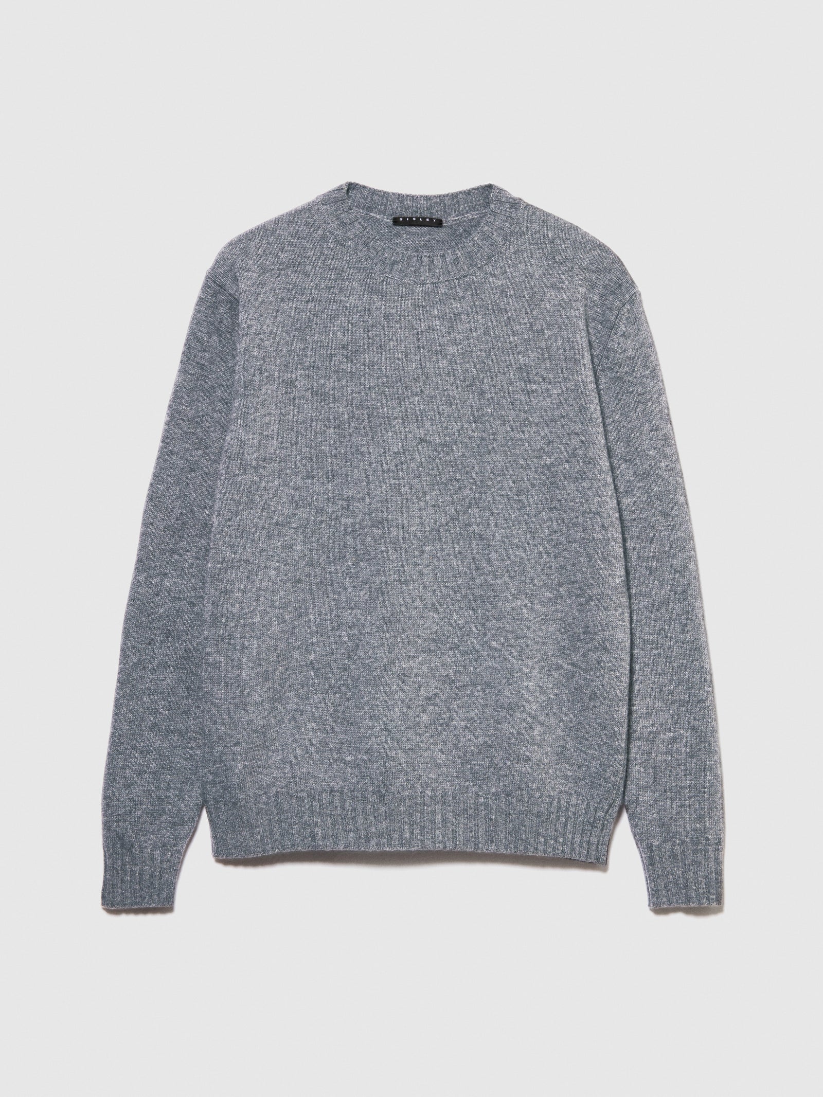 Maglia girocollo in misto lana da uomo grigio | Sisley Outlet