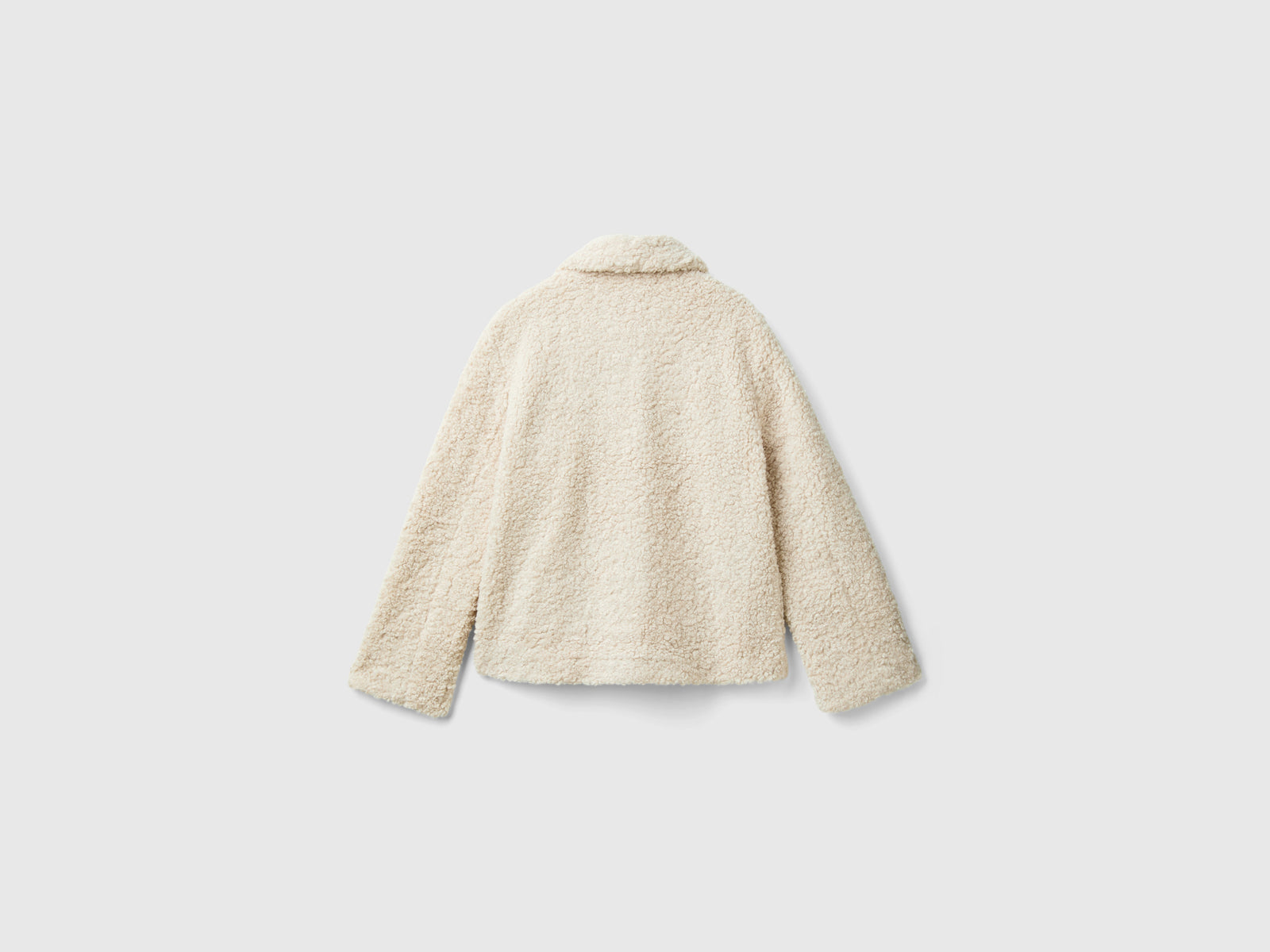 Giubbino in pelliccetta sintetica da donna beige 4 | Benetton Outlet