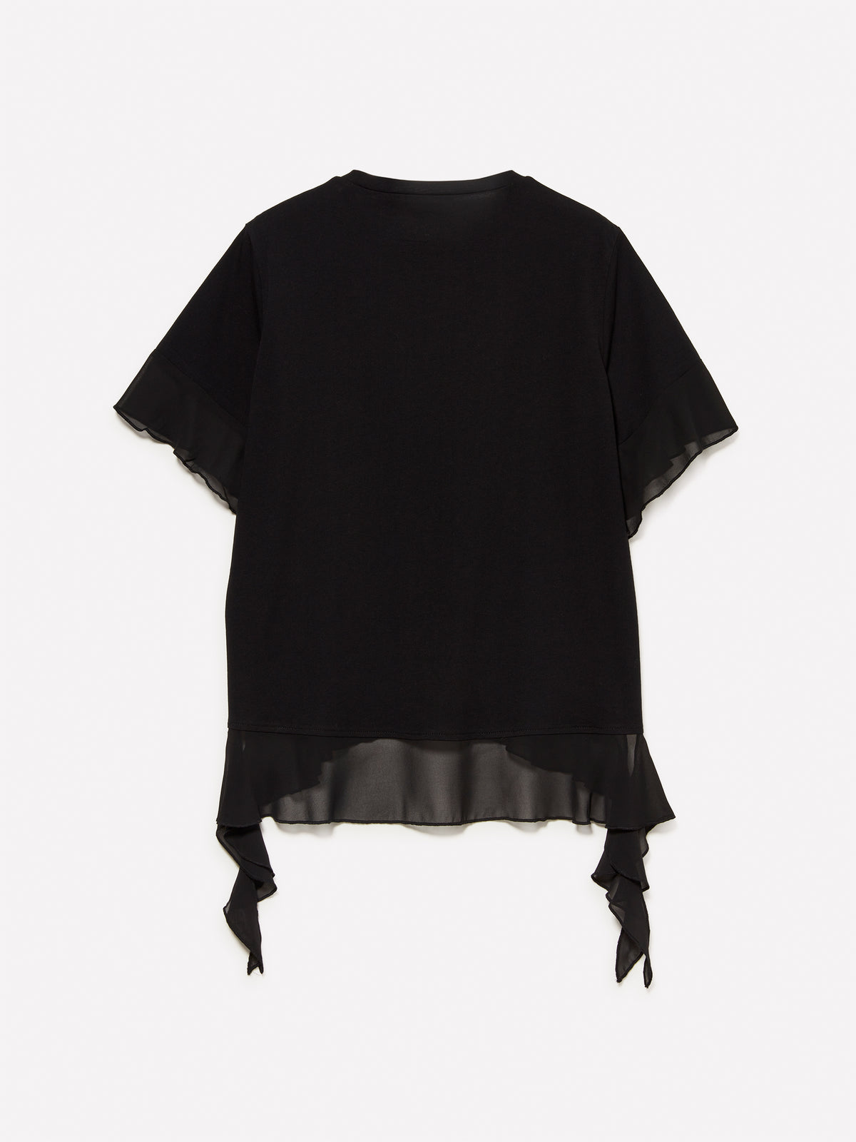T-shirt con rouches
