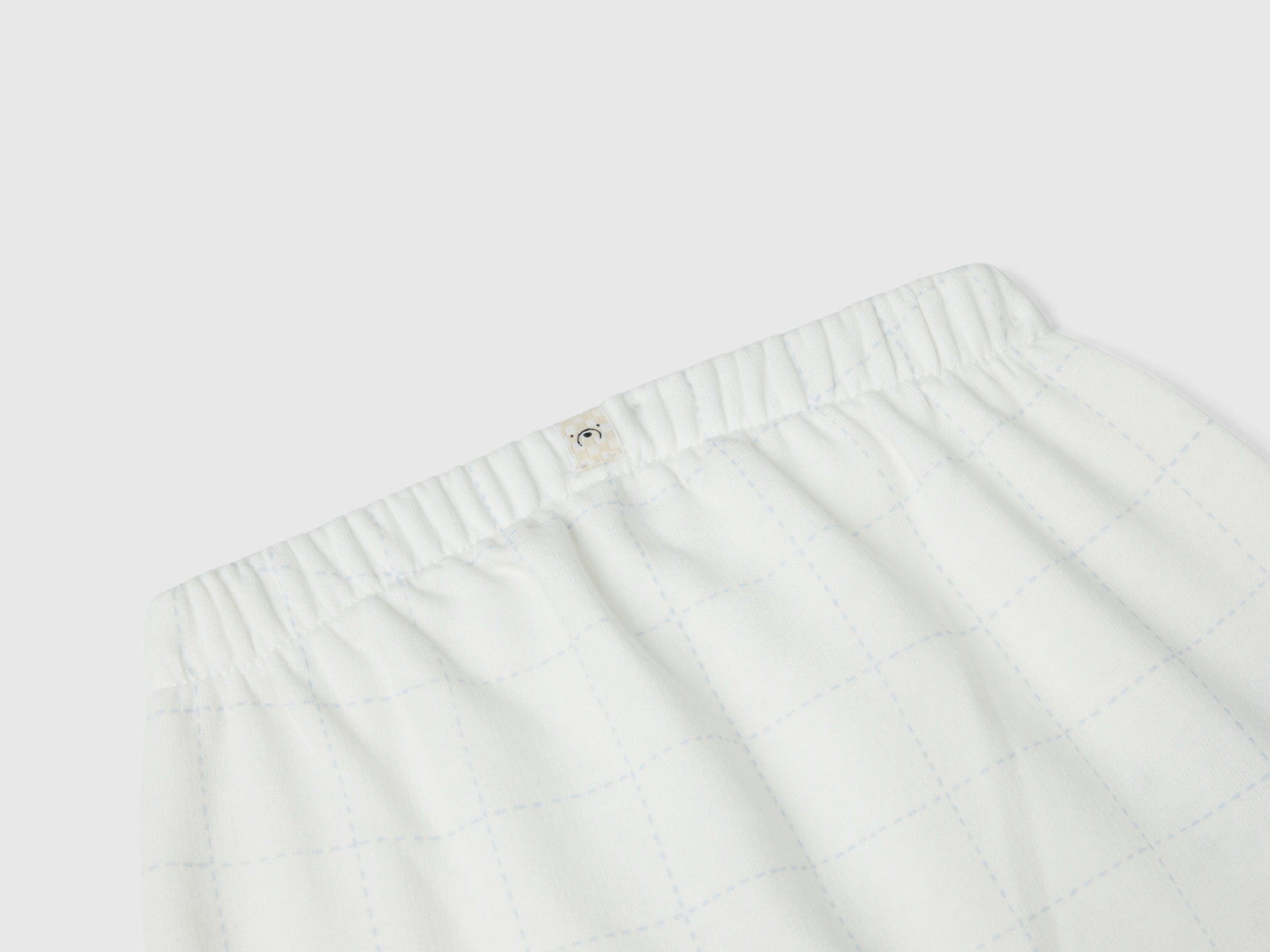 Pantaloni in felpa con bottoni da neonato bianco panna 3 | Benetton Outlet