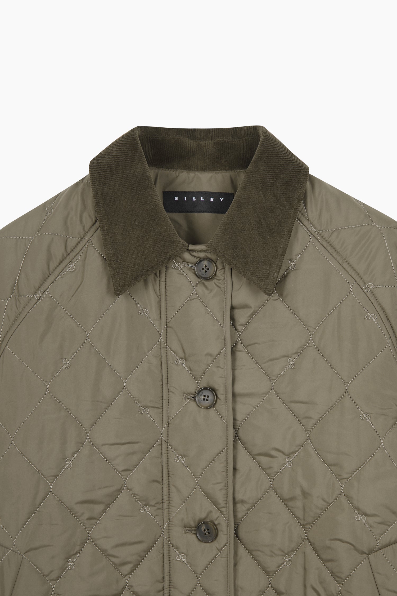 Giubbotto trapuntato da donna verde oliva 3 | Sisley Outlet