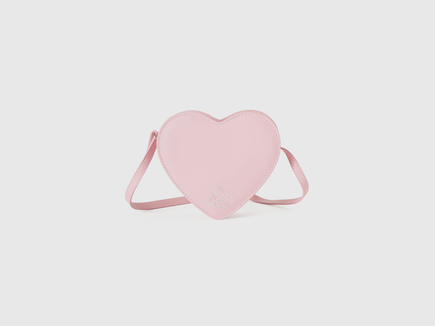 Borsa a tracolla a forma di cuore da bimba rosa | Benetton Outlet