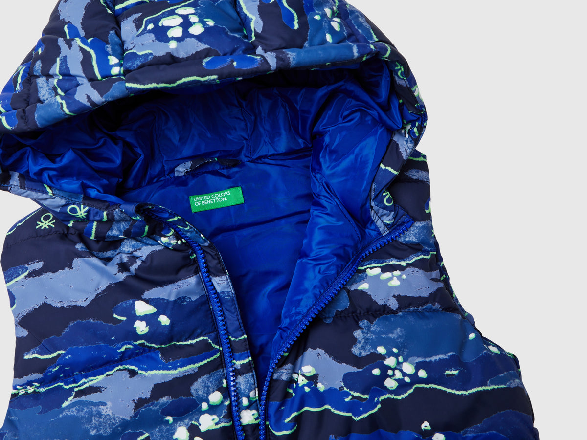 Gilet imbottito camouflage
