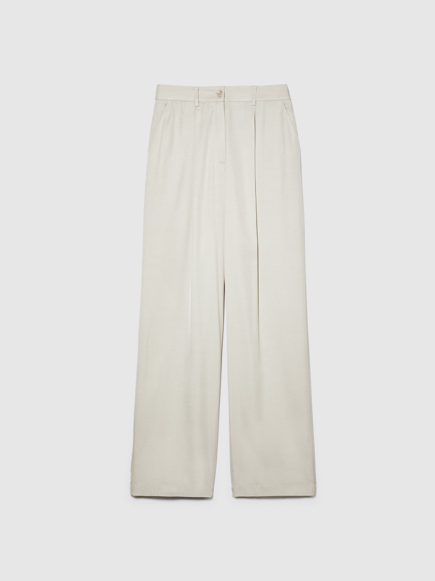 Pantaloni flare fit a vita bassa da donna beige | Sisley Outlet