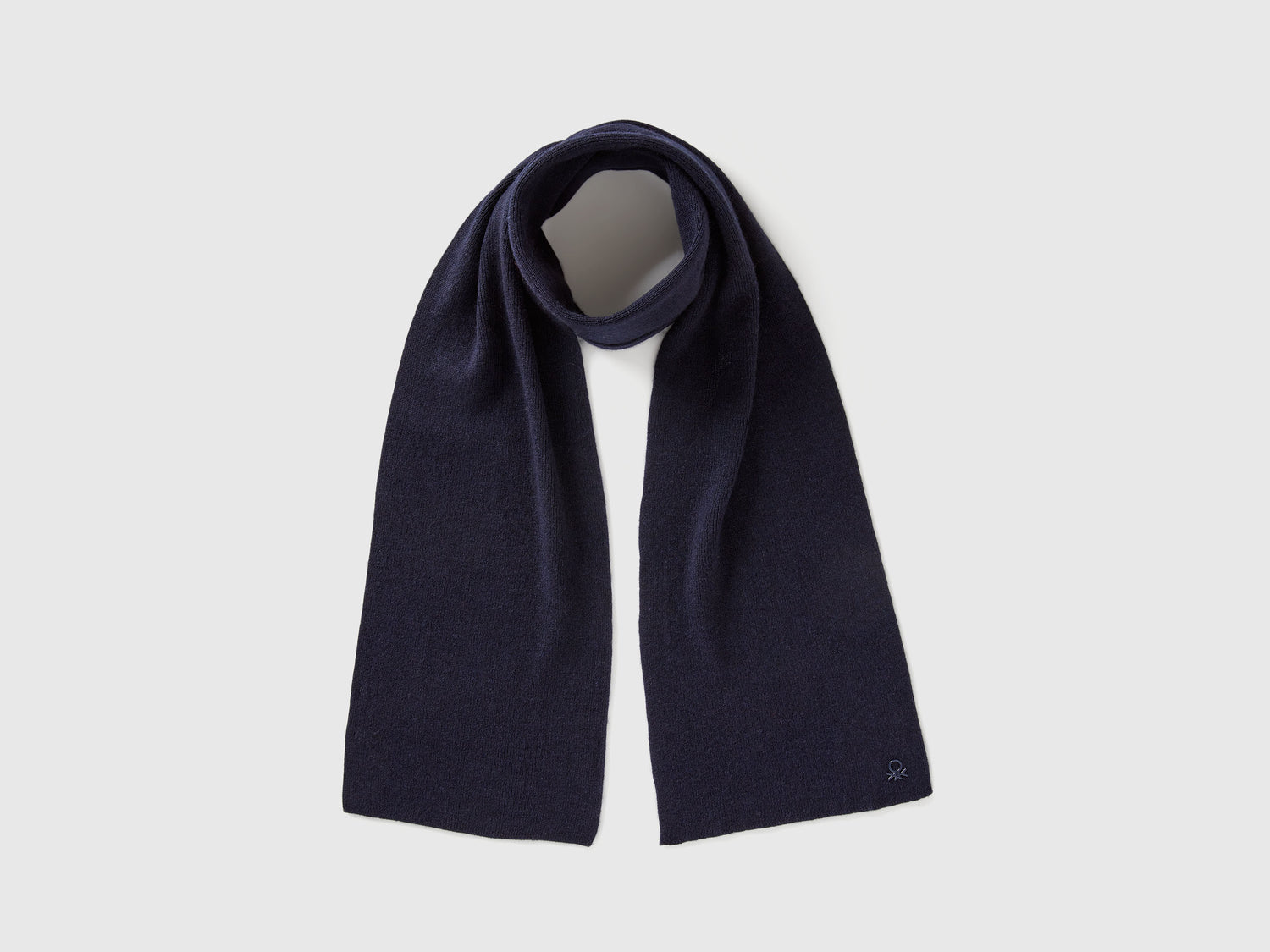 Sciarpa in misto lana da bambino blu scuro | Benetton Outlet