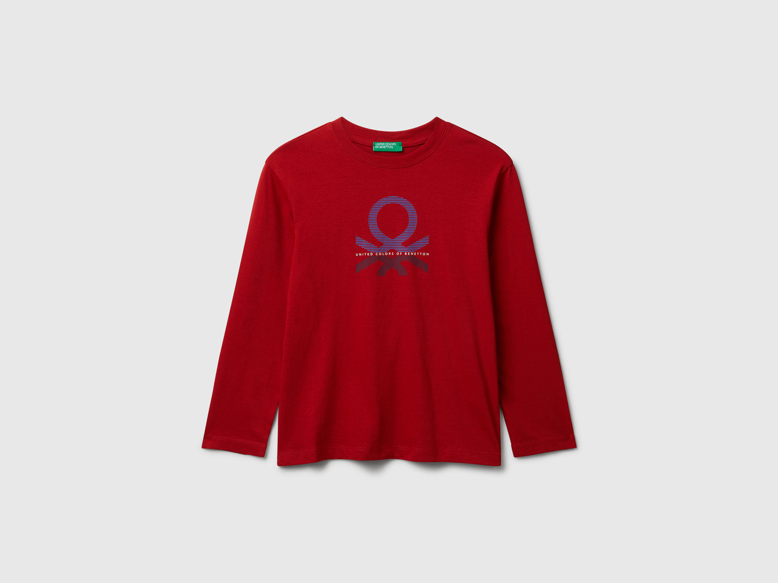 T-shirt in cotone da bambino rosso | Benetton Outlet