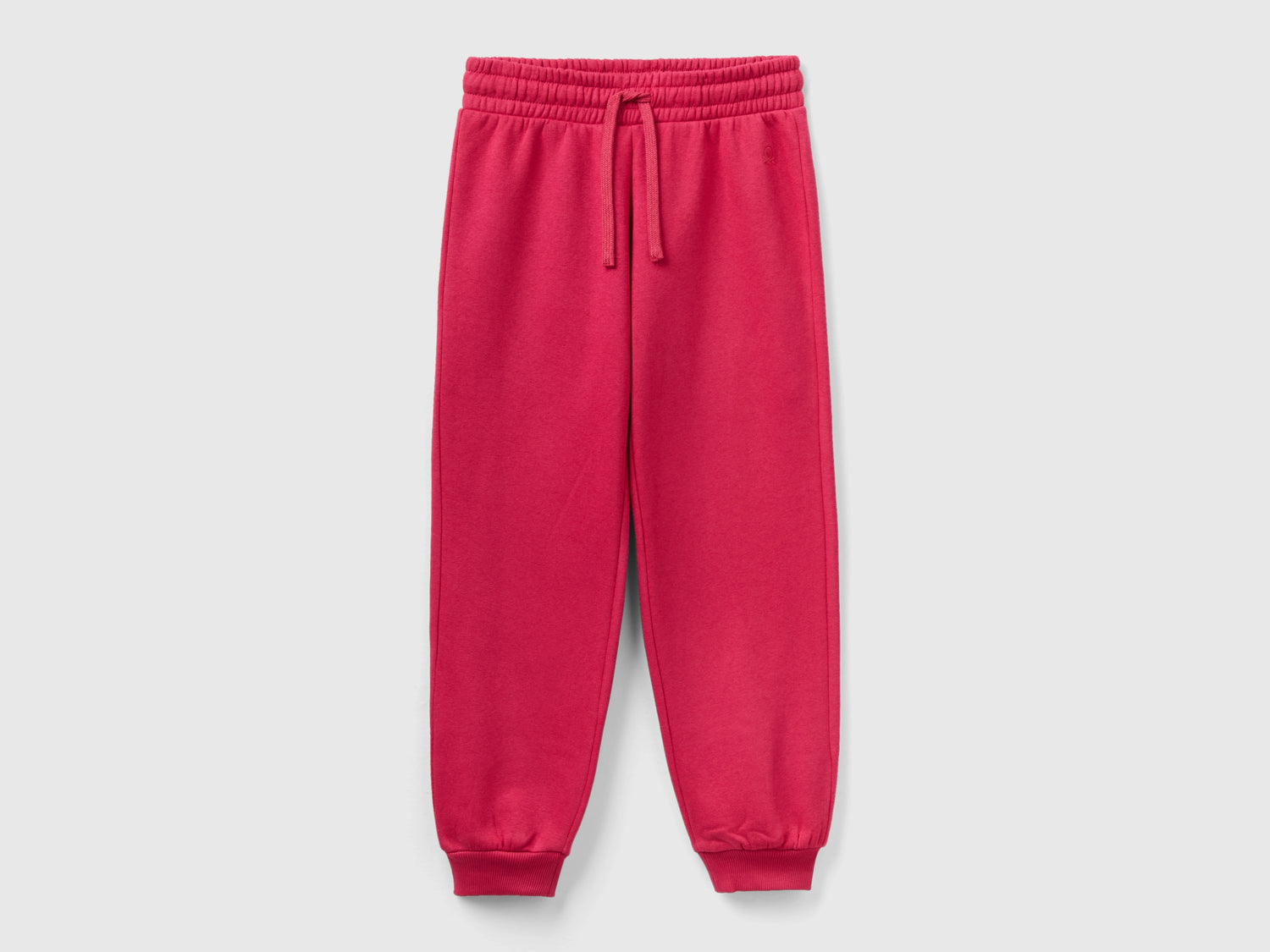 Joggers in felpa con coulisse da bambina ciclamino | Benetton Outlet