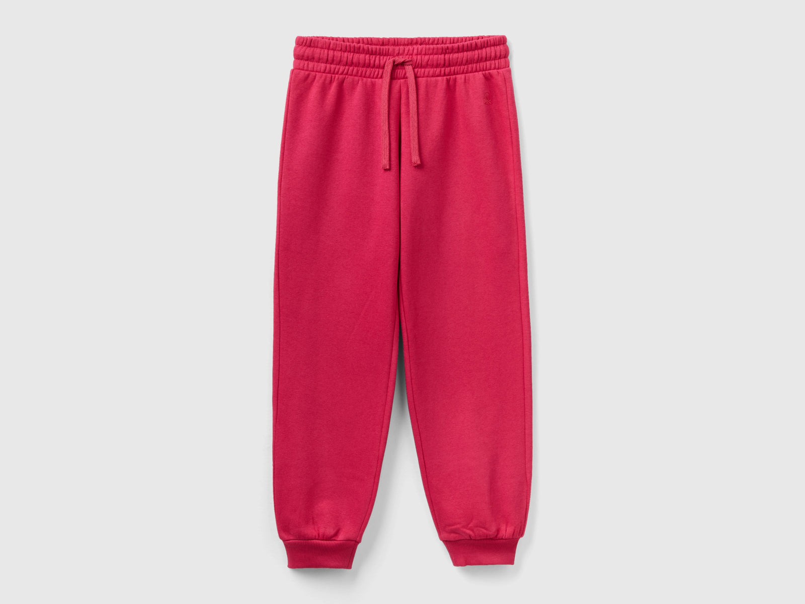 Joggers in felpa con coulisse da bambina ciclamino | Benetton Outlet