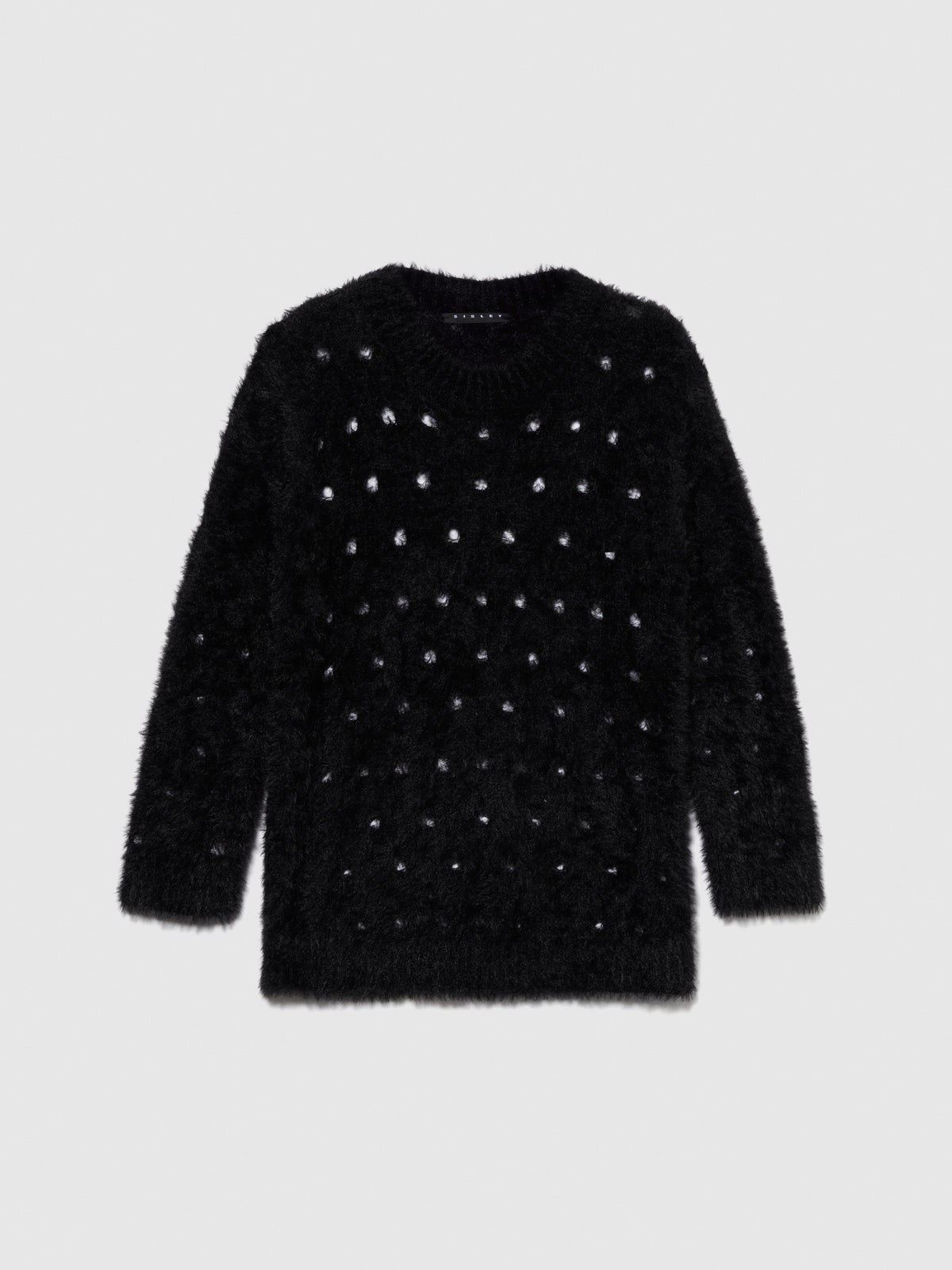 Maglia fluffy traforata
