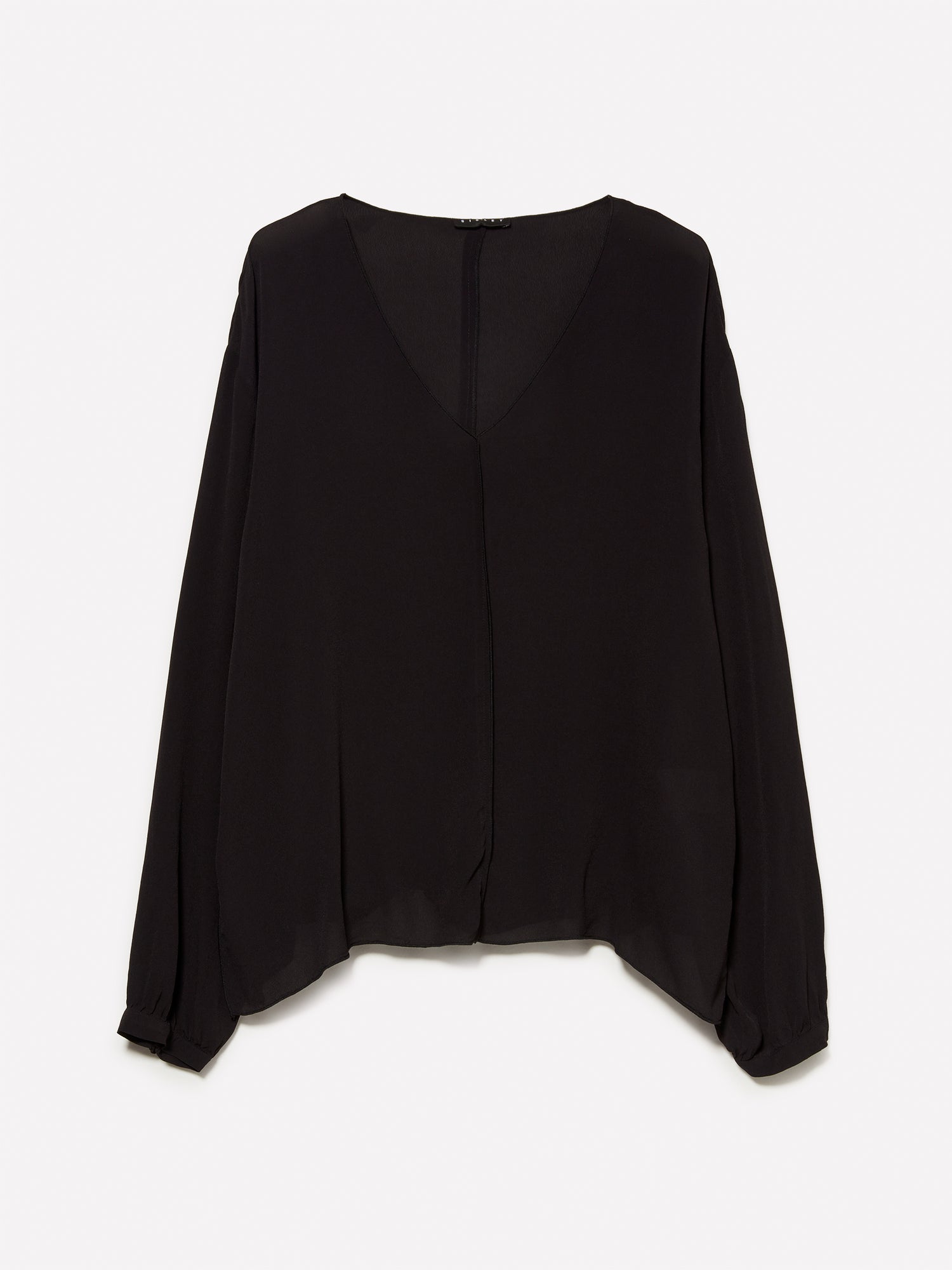 Blusa over fit da donna nero | Sisley Outlet