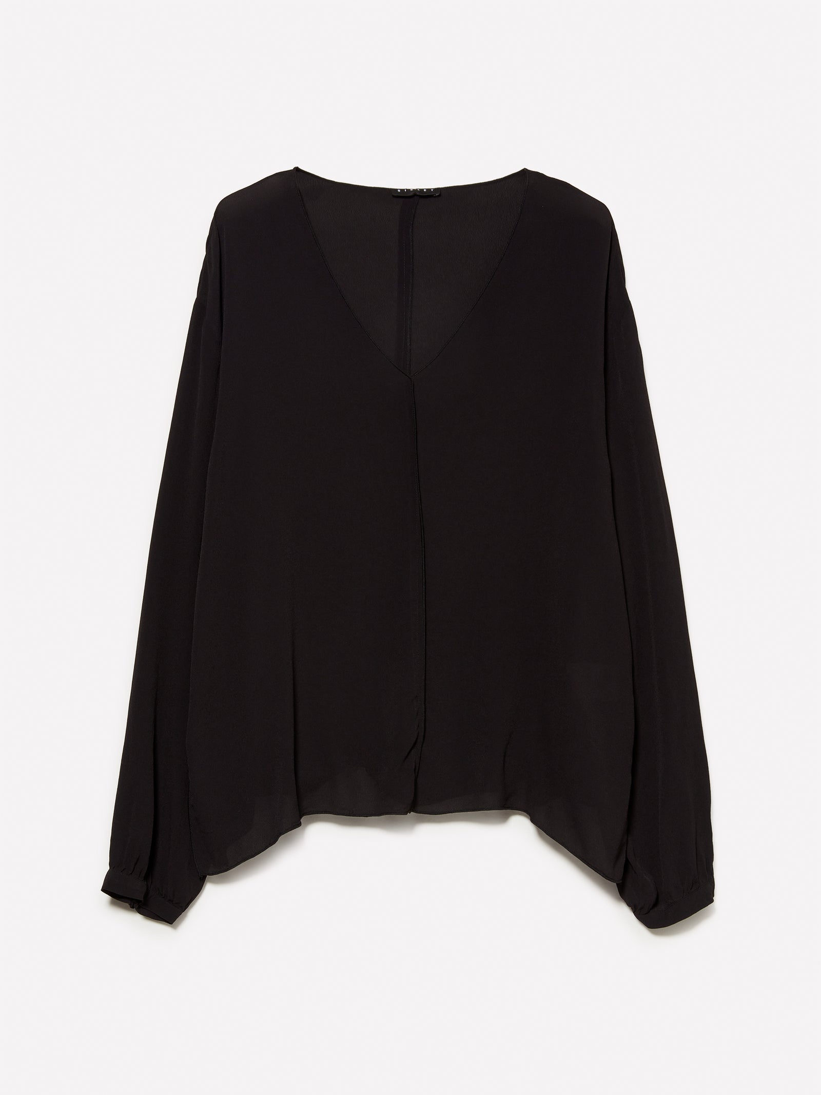 Blusa over fit da donna nero | Sisley Outlet