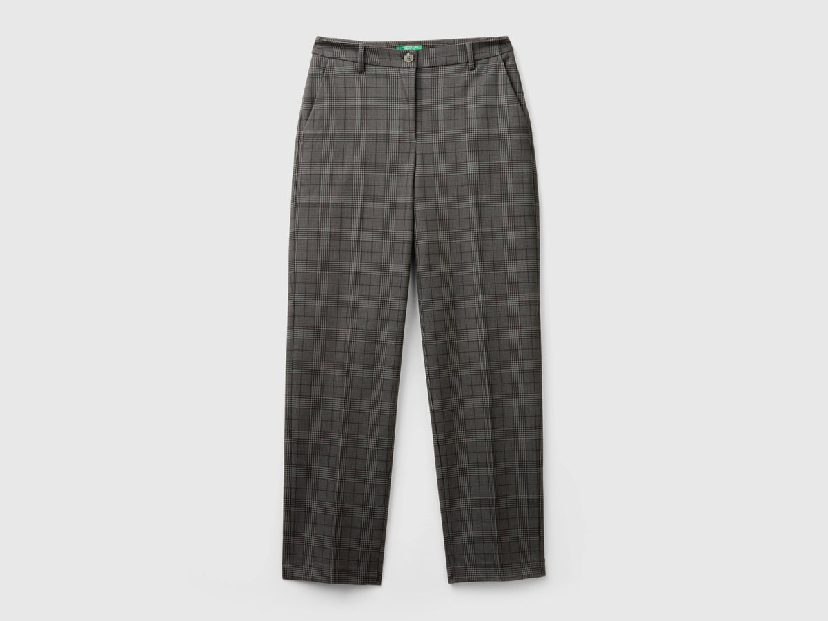 Pantaloni regular fit principe di Galles