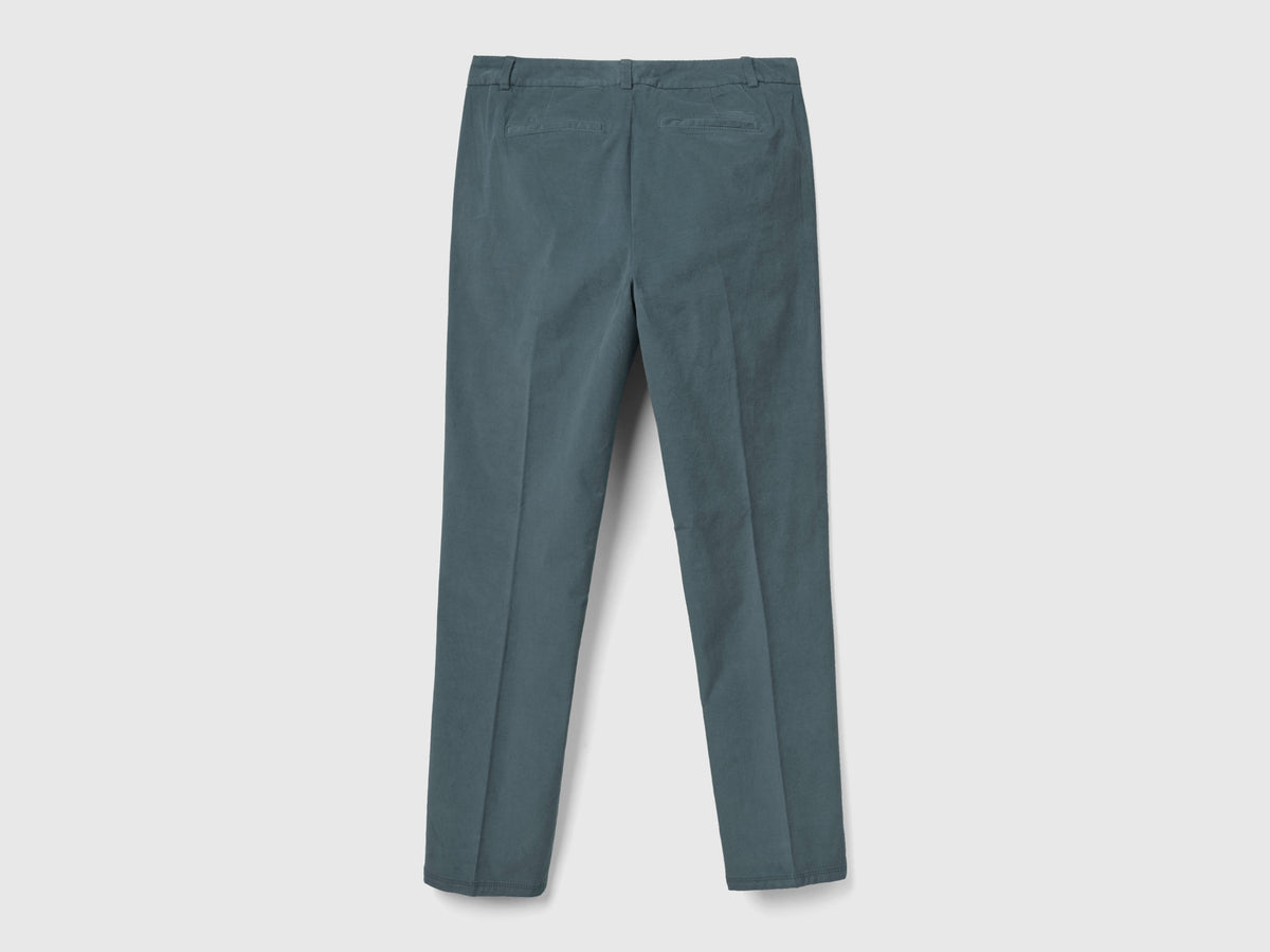 Chino in velluto elasticizzato