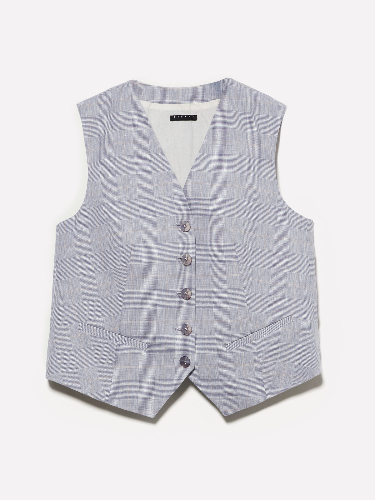 Gilet in misto lino