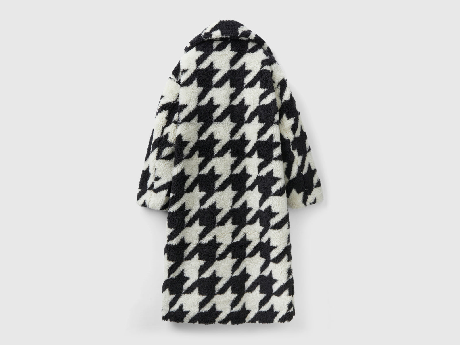 Cappotto teddy pied de poule da donna multi-color 4 | Benetton Outlet