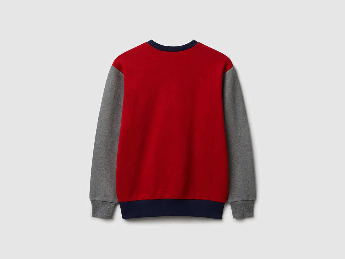 Felpa con logo in cotone
