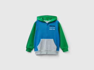 Felpa con zip e cappuccio