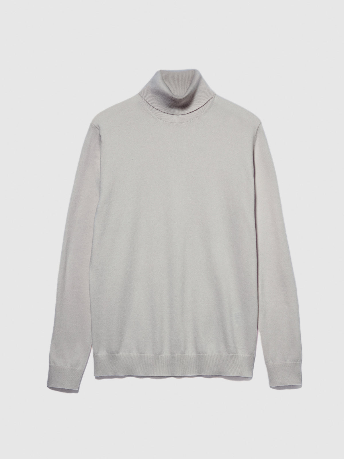 Maglia tinta unita con collo alto