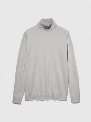 Maglia tinta unita con collo alto
