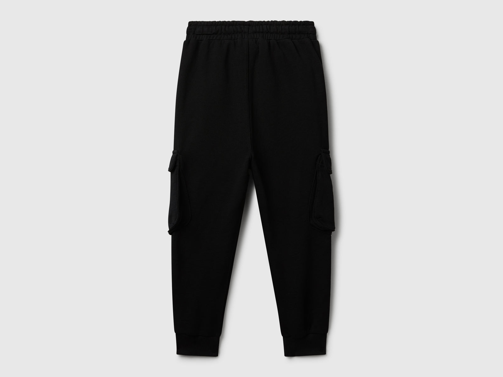 Joggers cargo in felpa da bambino nero 2 | Benetton Outlet