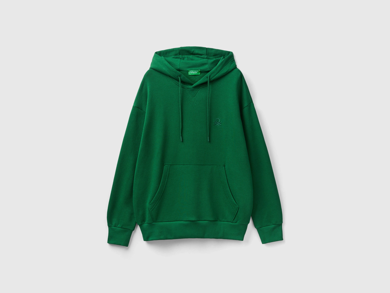 Calda felpa con cappuccio da uomo verde | Benetton Outlet