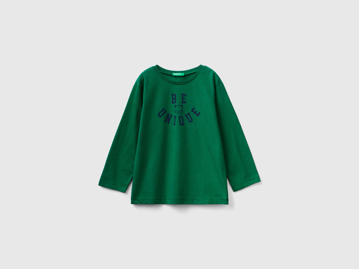 T-shirt con stampa slogan