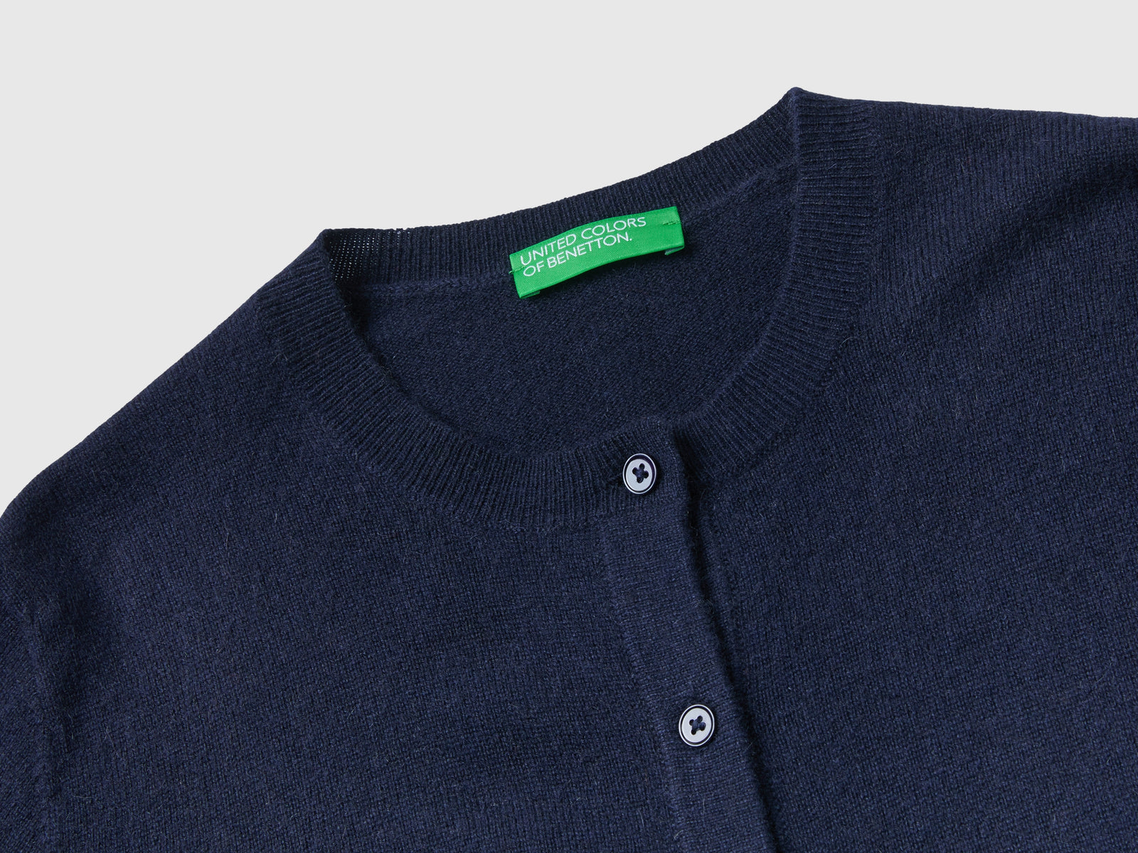 Cardigan in puro cashmere da donna blu scuro 3 | Benetton Outlet