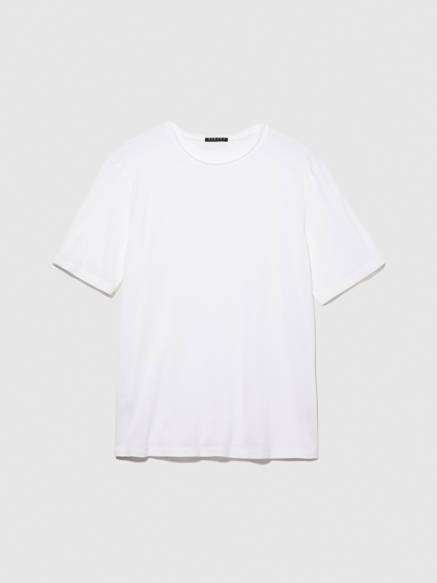 T-shirt con taglio vivo da uomo bianco | Sisley Outlet
