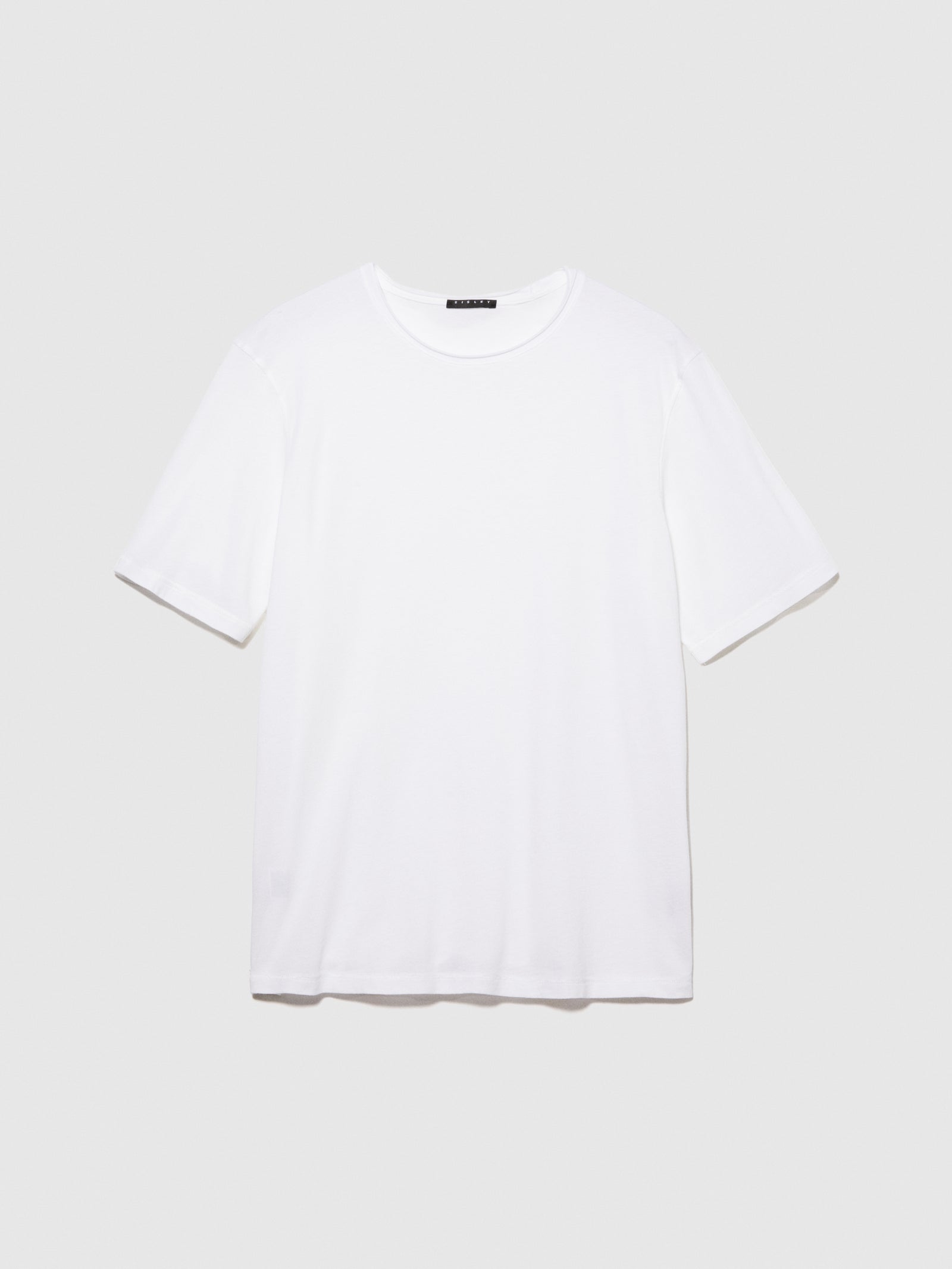 T-shirt con taglio vivo da uomo bianco | Sisley Outlet