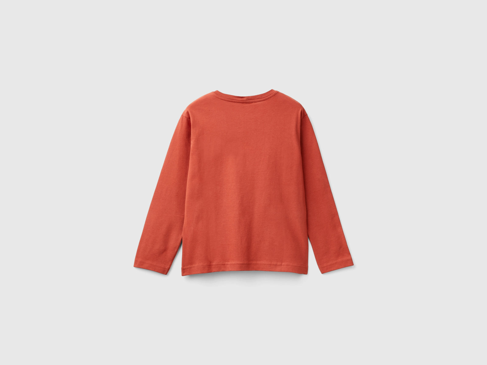 Calda maglietta con stampa logo da bambino rosso mattone 2 | Benetton Outlet