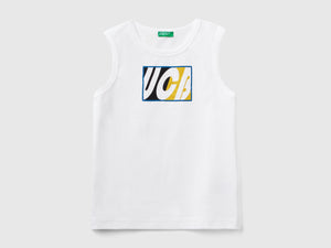 Canotta 100% cotone bio con logo