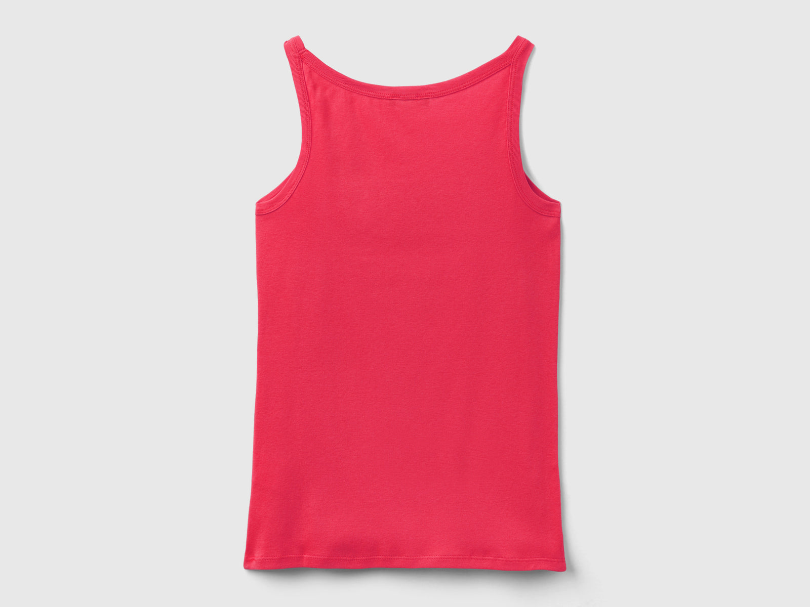 Canotta in puro cotone da donna fucsia 2 | Benetton Outlet