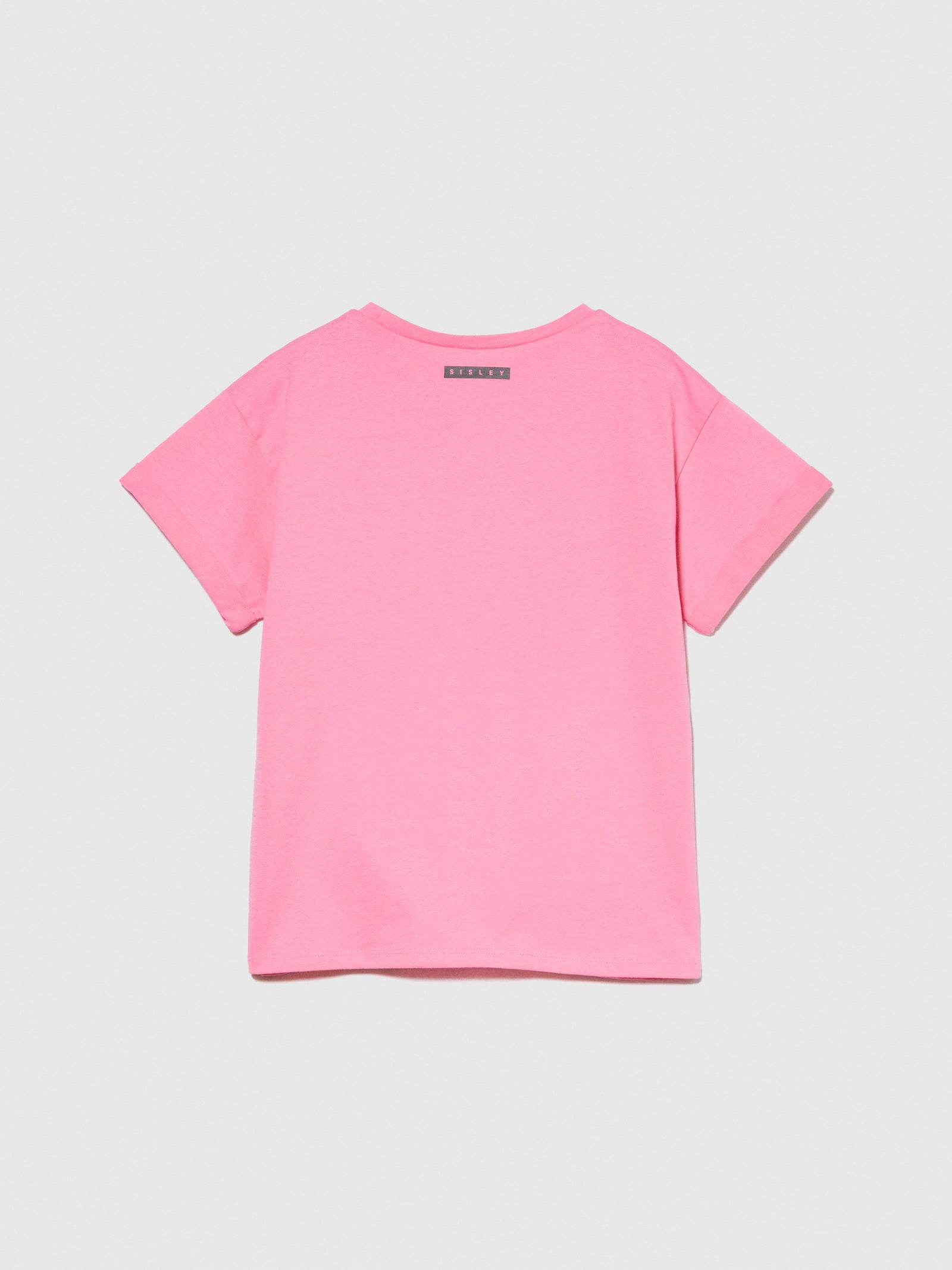 T-shirt con paillettes flip up da bambina rosa 2 | Sisley young Outlet