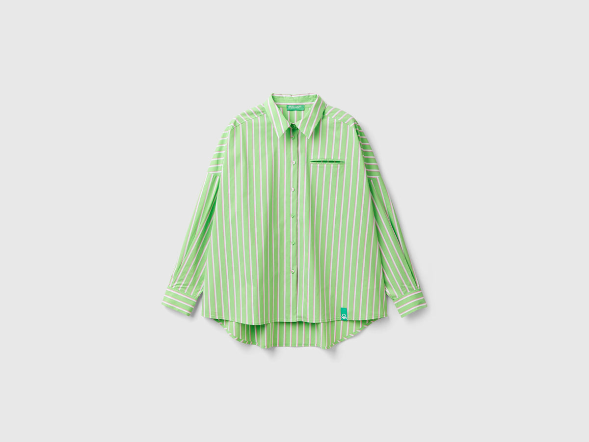 Camicia ampia a righe