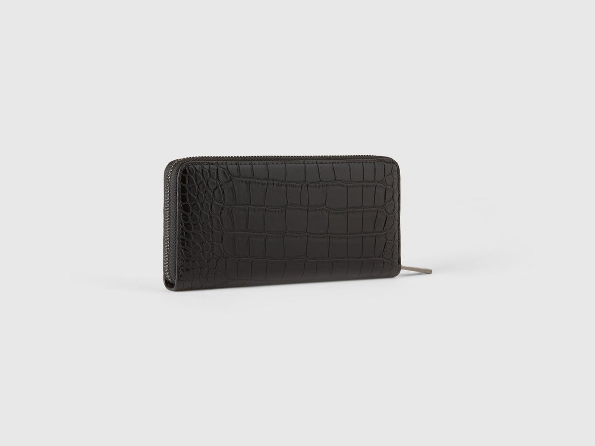Portafoglio grande con zip