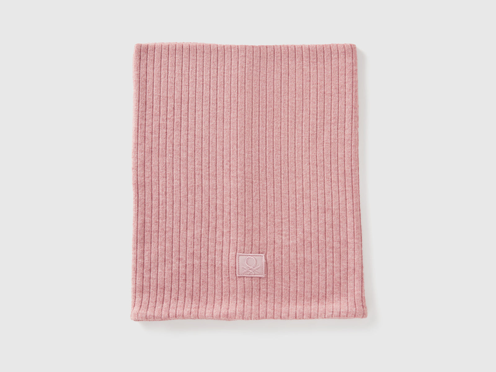Scaldacollo in misto viscosa stretch da bambino rosa tenue 2 | Benetton Outlet